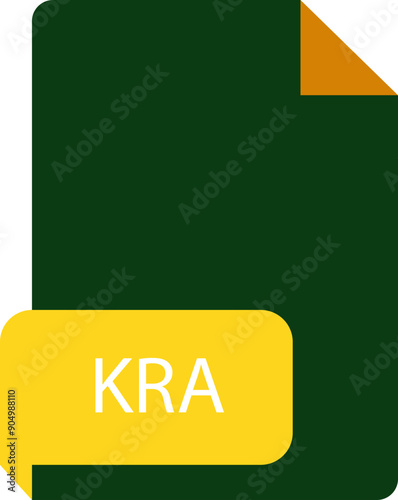 KRA file extension icon crisp corners grey colors