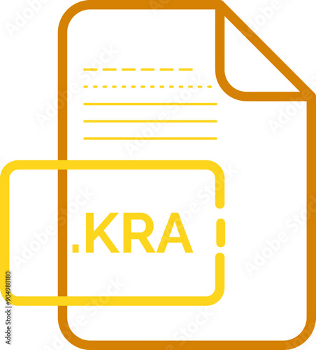 KRA File extension icon little dot and color fill