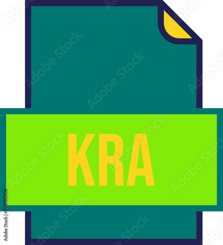 KRA File icon fill and outline crisp corners