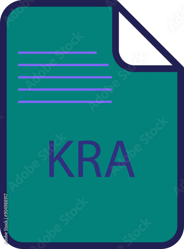 KRA File icon fill and outline rounded corners