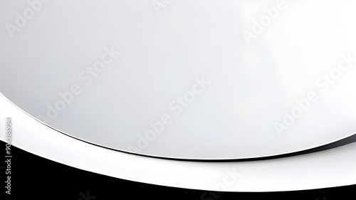 Clean White Background with Minimalist Black Details for Professional Presentations
