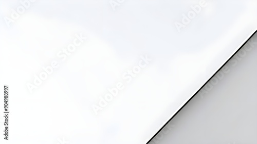 Clean White Background with Minimalist Black Details for Professional Presentations
