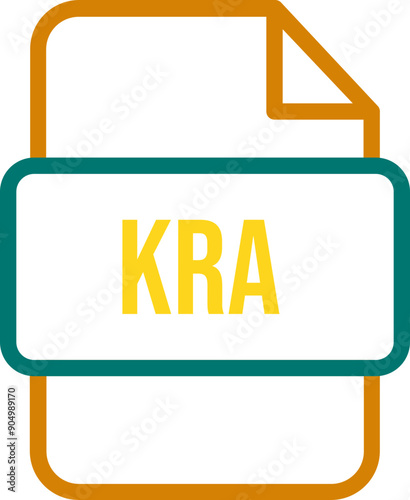KRA File icon with bold outline