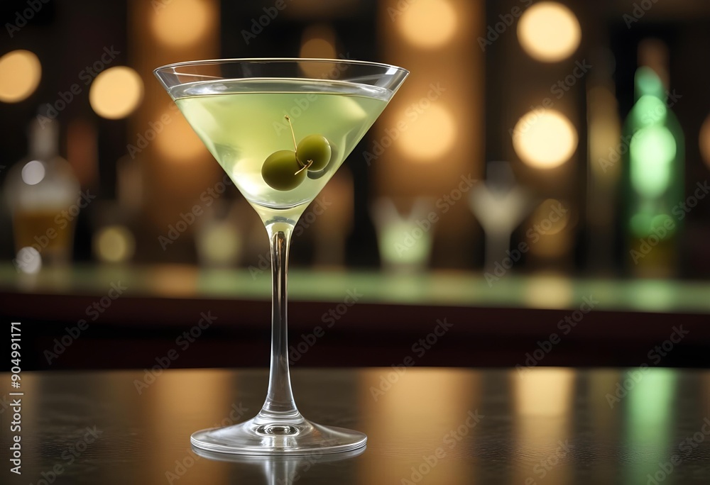 custom made wallpaper toronto digitalElegant, luxurious cocktail with olives served in a restaurant