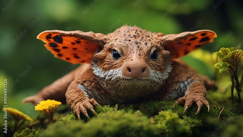 Fototapeta premium Mysterious and Unknown Animal Species with Unique Features