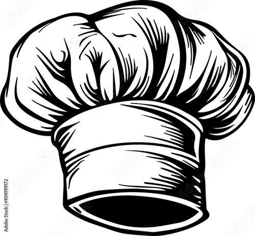 Chef hat clipart design illustration