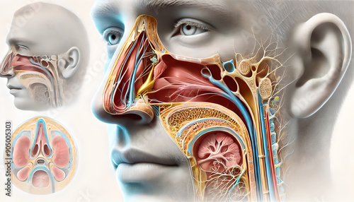 Anatomy of the Nose: Nasal anatomy, Health and Function in Respiratory and Olfactory Systems-d