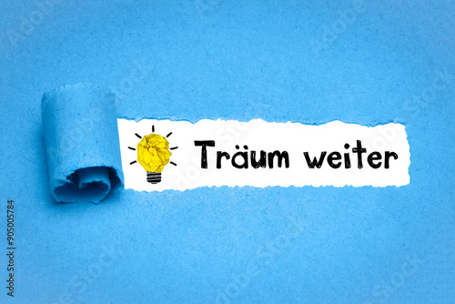 Canvastavla träum weiter