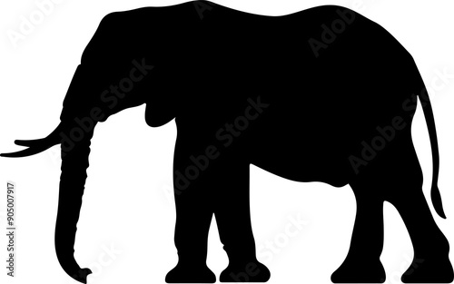 Elephant silhouete clipart design illustration photo