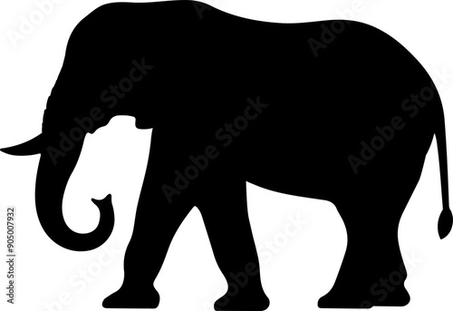 Elephant silhouete clipart design illustration photo