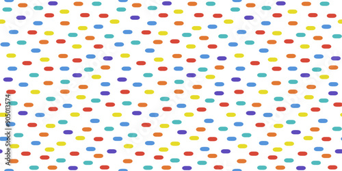 Pattern of colored lines. Seamless identical and multi-colored dashes.