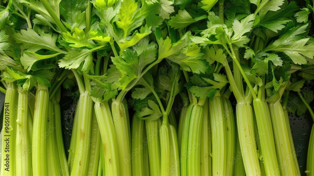 Close-up shot of fresh celery stalks. Perfect for recipes, cooking blogs, and healthy food promotions. Close-up shot of fresh celery stalks. Perfect for recipes, cooking blogs, and healthy food promotions.