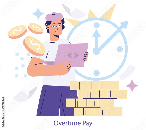 Labor Day. Flat Vector Illustration