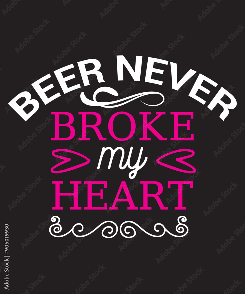 Fototapeta premium beer t-shirt design