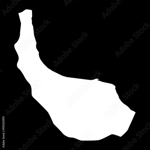 Gilan province map, administrative division of Iran. Vector illustration. photo