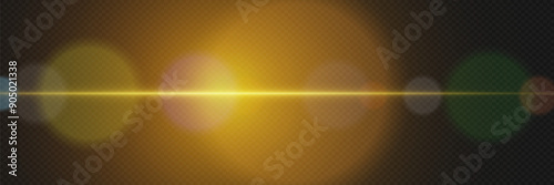 
Lens flash of light. Glowing highlight of the line. On a transparent background.