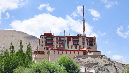 View of Stok Palace, Stok village, Leh, Ladakh, India. photo