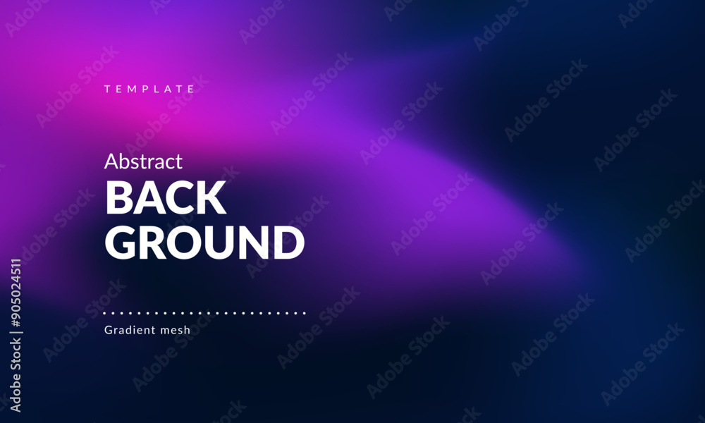 Abstract liquid background for landing pages, ad web banners, social media, covers website, headers posts. Gradient mesh. Fluid color blend. Blurred colorful mix. Modern design template. Vector EPS
