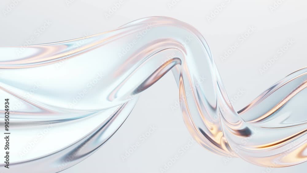 Flowing curve lines background, 3d rendering.