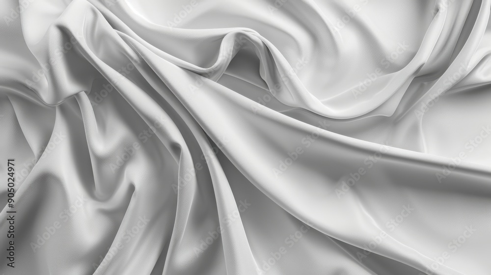 Gray Fabric Background. Silky Neutral Gray Fabric Flowing in the Wind, Fashion Concept Gray Fabric Background. Silky Neutral Gray Fabric Flowing in the Wind, Fashion Concept