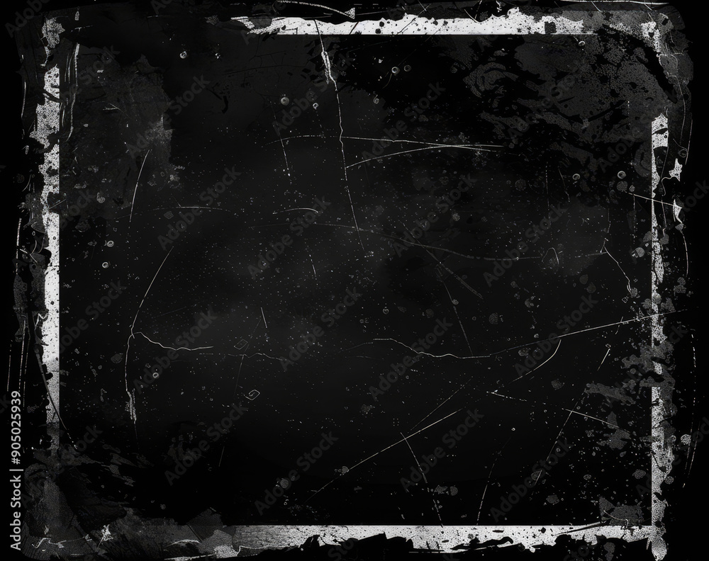 Fototapeta premium Black grunge design with slightly lighter corners and distressed texture