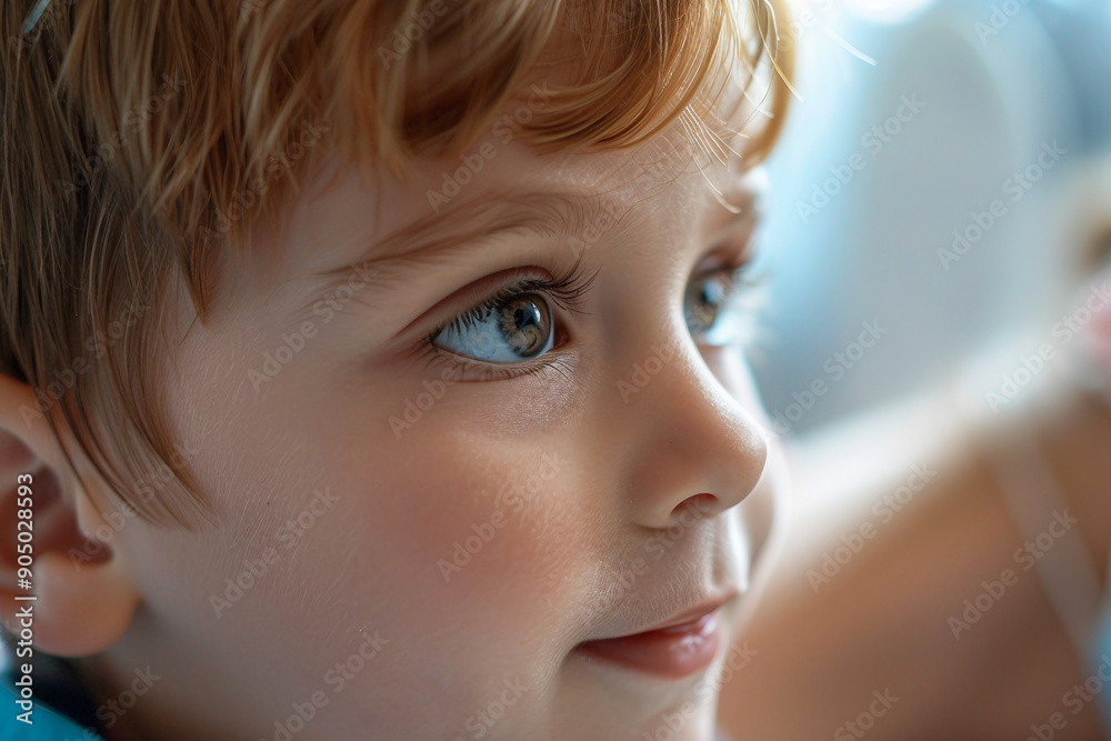 AI generated picture of cute adorable child girl on a medical checkup in clinic AI generated picture of cute adorable child girl on a medical checkup in clinic