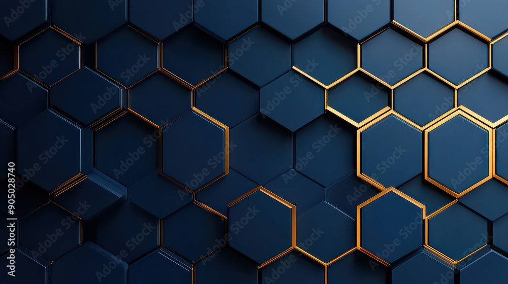 Golden Hexagonal Pattern Golden Hexagonal Pattern