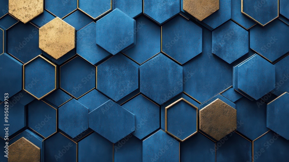 Golden Hexagonal Pattern Golden Hexagonal Pattern