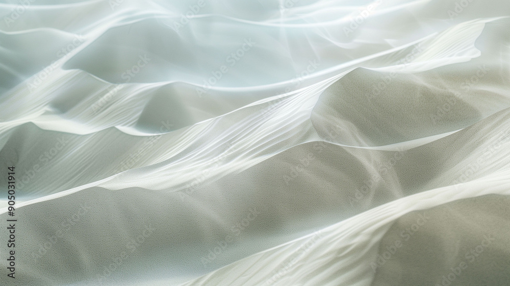 Obraz premium Abstract, ethereal sand dunes with soft lighting effect.