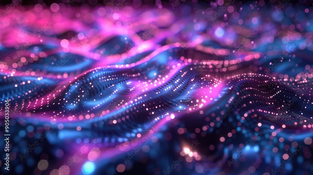 Holographic waves flowing seamlessly Holographic waves flowing seamlessly