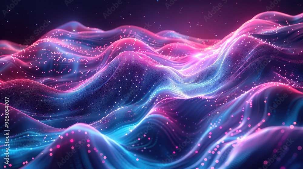 Holographic waves flowing seamlessly Holographic waves flowing seamlessly