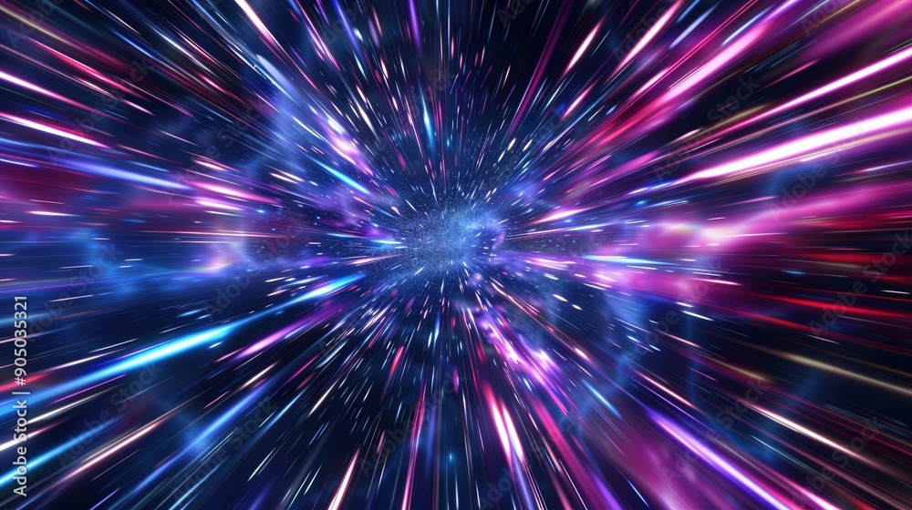 Lichtgeschwindigkeit, Hyperraum Sci-Fi Warp Hintergrund Lichtgeschwindigkeit, Hyperraum Sci-Fi Warp Hintergrund