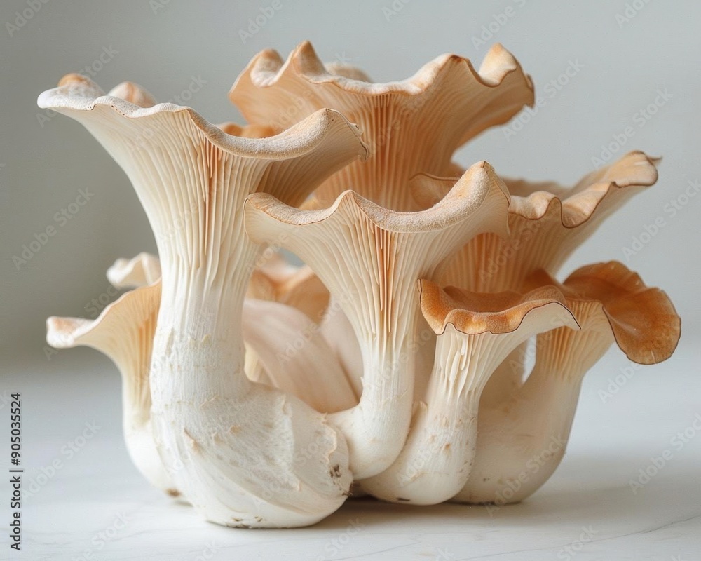 Fototapeta premium A beautiful and unique image of a cluster of mushrooms