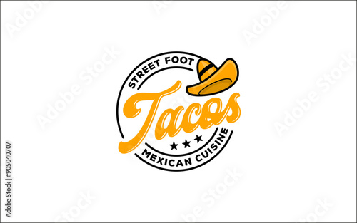 Illustration vector of tacos suitable for restaurant food business logo design template