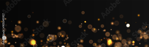 Christmas background. Powder PNG. Magic shining dust. Fine, shiny dust bokeh particles fall off slightly. Fantastic shimmer effect.