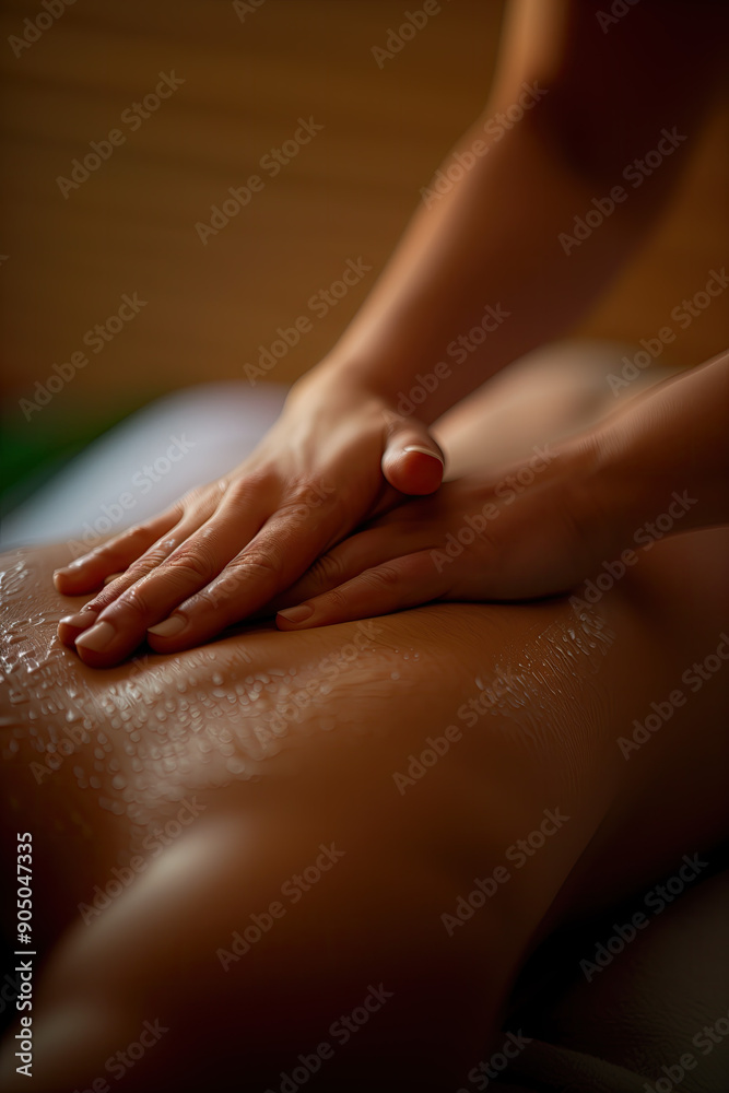 close up of a female hands giving a massage another woman close up of a female hands giving a massage another woman