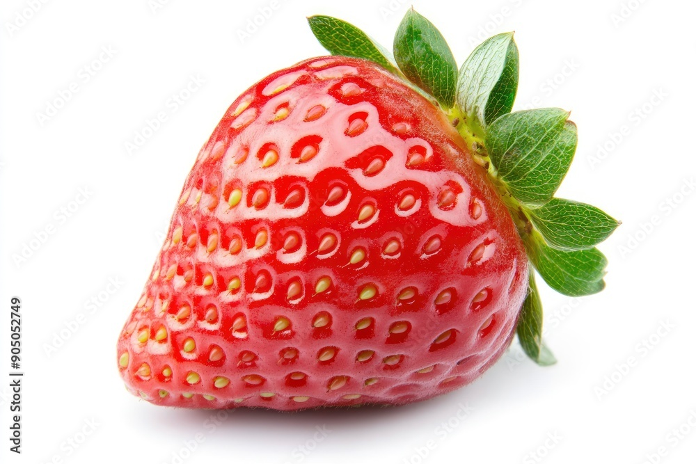 strawberry isolated on white background, clipping path, full depth of field, ai strawberry isolated on white background, clipping path, full depth of field, ai