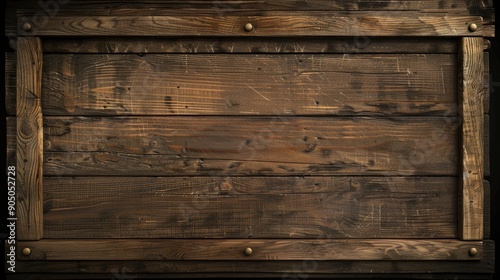 Wooden oak panel with space for writing