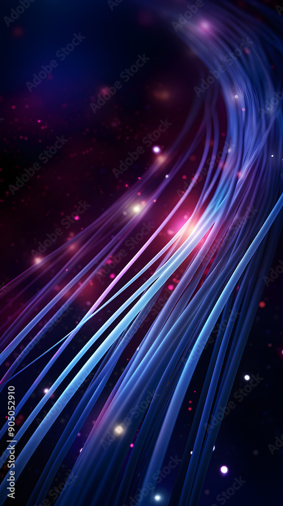 Digital color optical fiber luminescent cable abstract graphic poster background Digital color optical fiber luminescent cable abstract graphic poster background