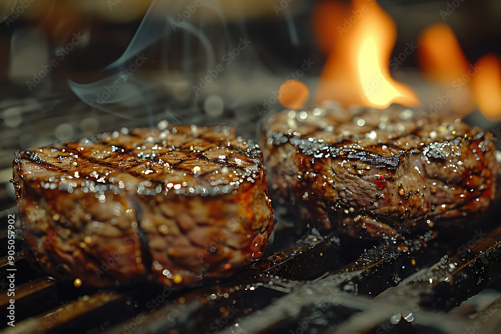 grilled beef steak with vegetables grilled beef steak with vegetables