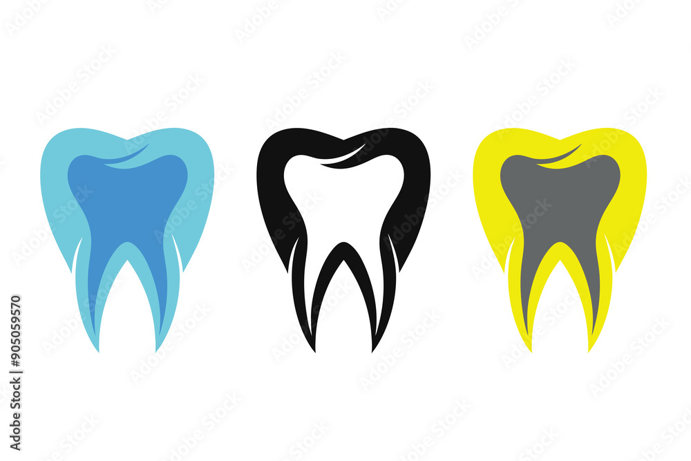 Teeth Icon Logo Abstract Illustration Art Teeth Icon Logo Abstract Illustration Art