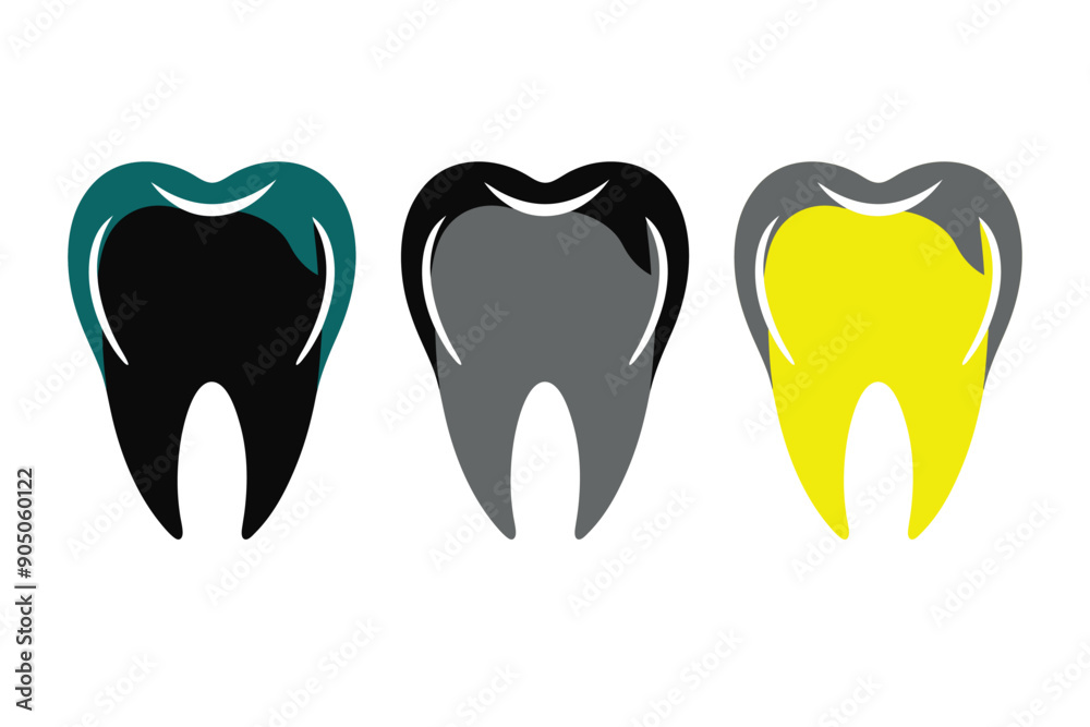 Teeth Icon Logo Abstract Illustration Art Teeth Icon Logo Abstract Illustration Art