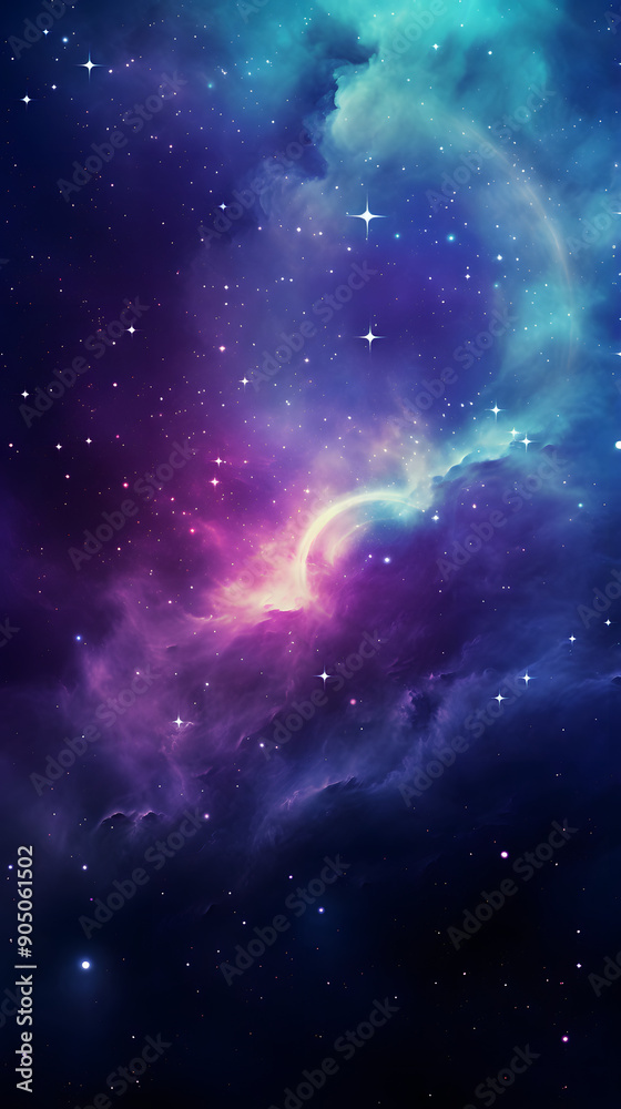Digital colorful starry sky abstract graphic poster background Digital colorful starry sky abstract graphic poster background