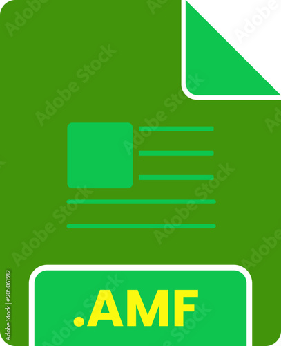 AMF icon type file type extension design  