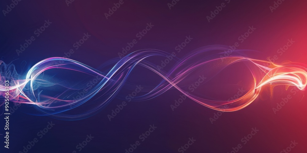 Infinity Symbol Background with Smooth Lines and Abstract Wave Effects Infinity Symbol Background with Smooth Lines and Abstract Wave Effects