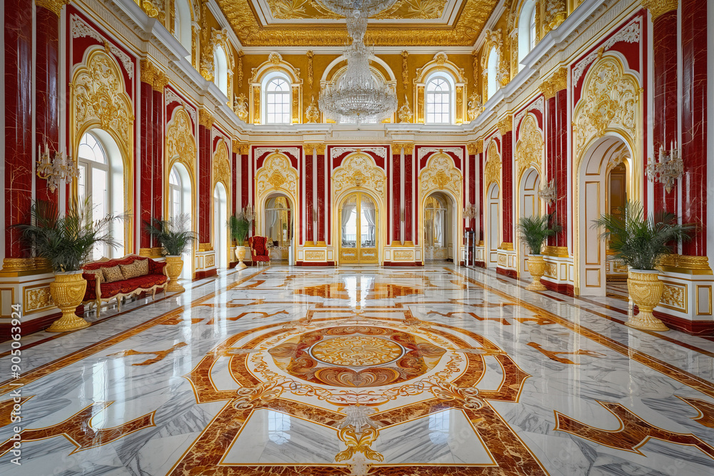 Obraz premium Palace interior, luxury style