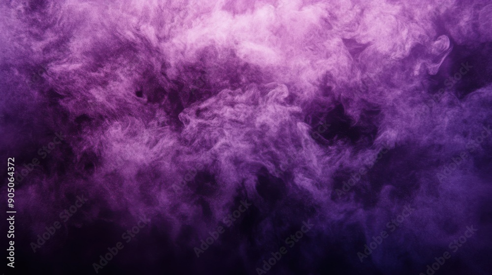 Deep Purple Powder Storm Swirling on Blank Canvas: Mystical Deep Purple Powder Storm Swirling on Blank Canvas: Mystical