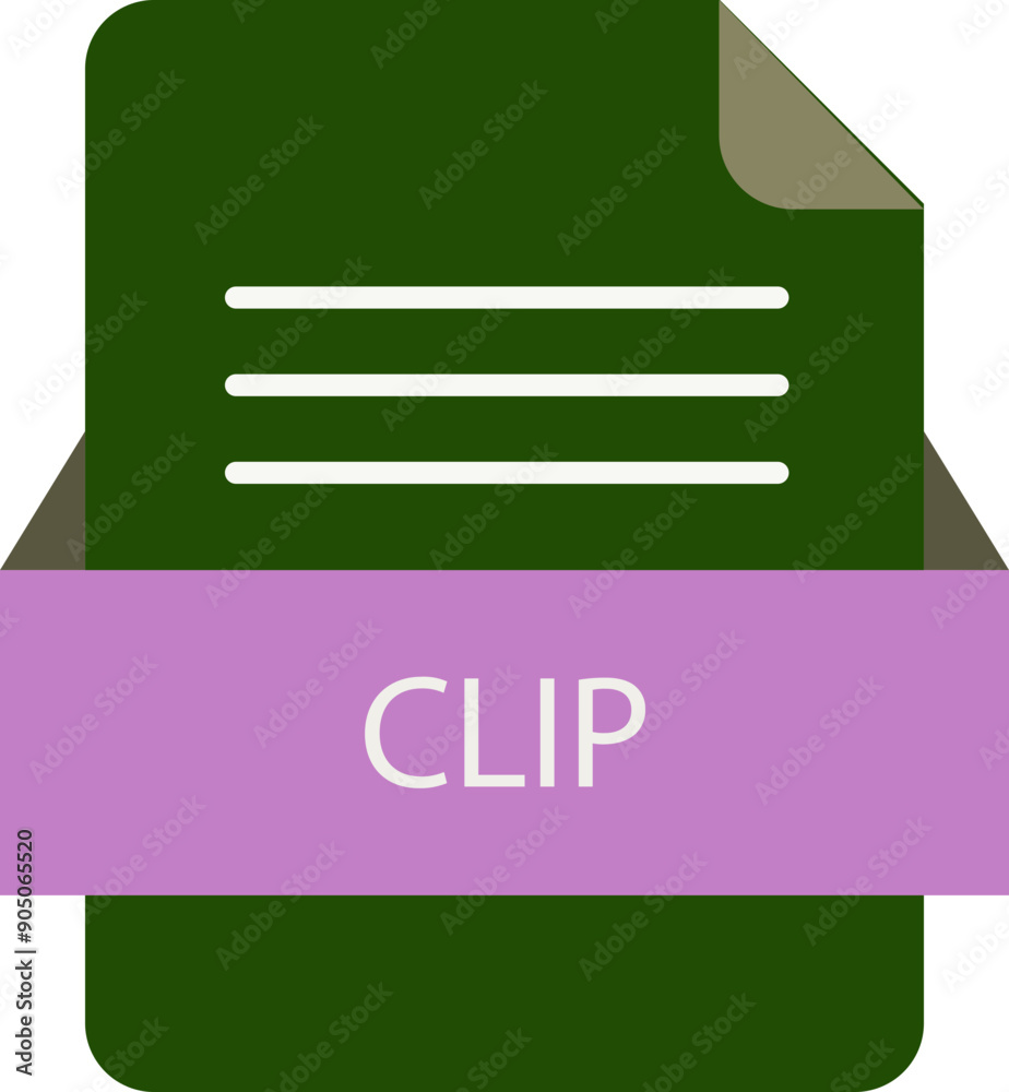Fototapeta premium CLIP File format icon rounded shapes outline