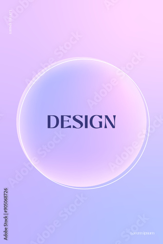 Minimal background with blurred pastel gradient circle in pink and purple hues for modern presentations, posters, and social media design