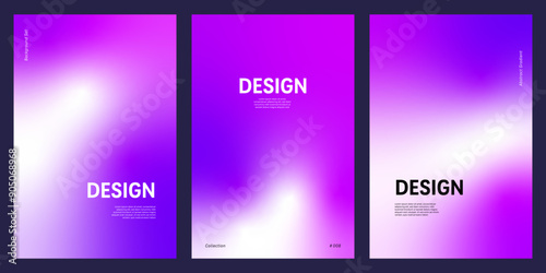 Abstract background set with purple gradient blending into white negative space, ideal for modern posters, websites, and branding design